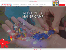 Tablet Screenshot of makercamp.com